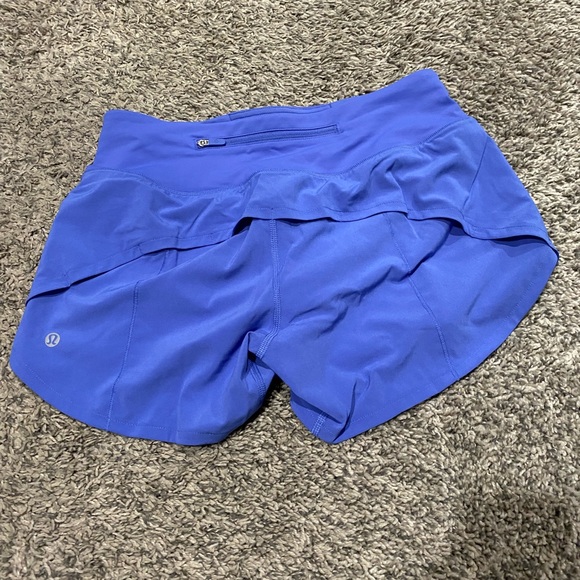 NWT LULULEMON speed up short 4” LINED, size 4, wild indigo - Picture 9 of 9